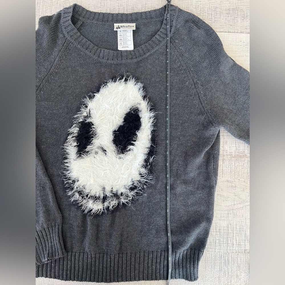 Disney Authentic Nightmare Before Christmas Jack Skeleton Sweater Size Junior XL - Picture 4 of 8